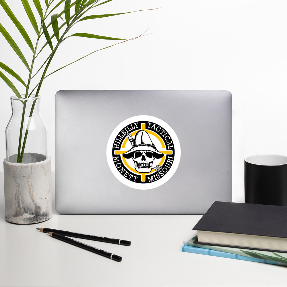 Yellow Hillbilly Tactical Logo Sticker