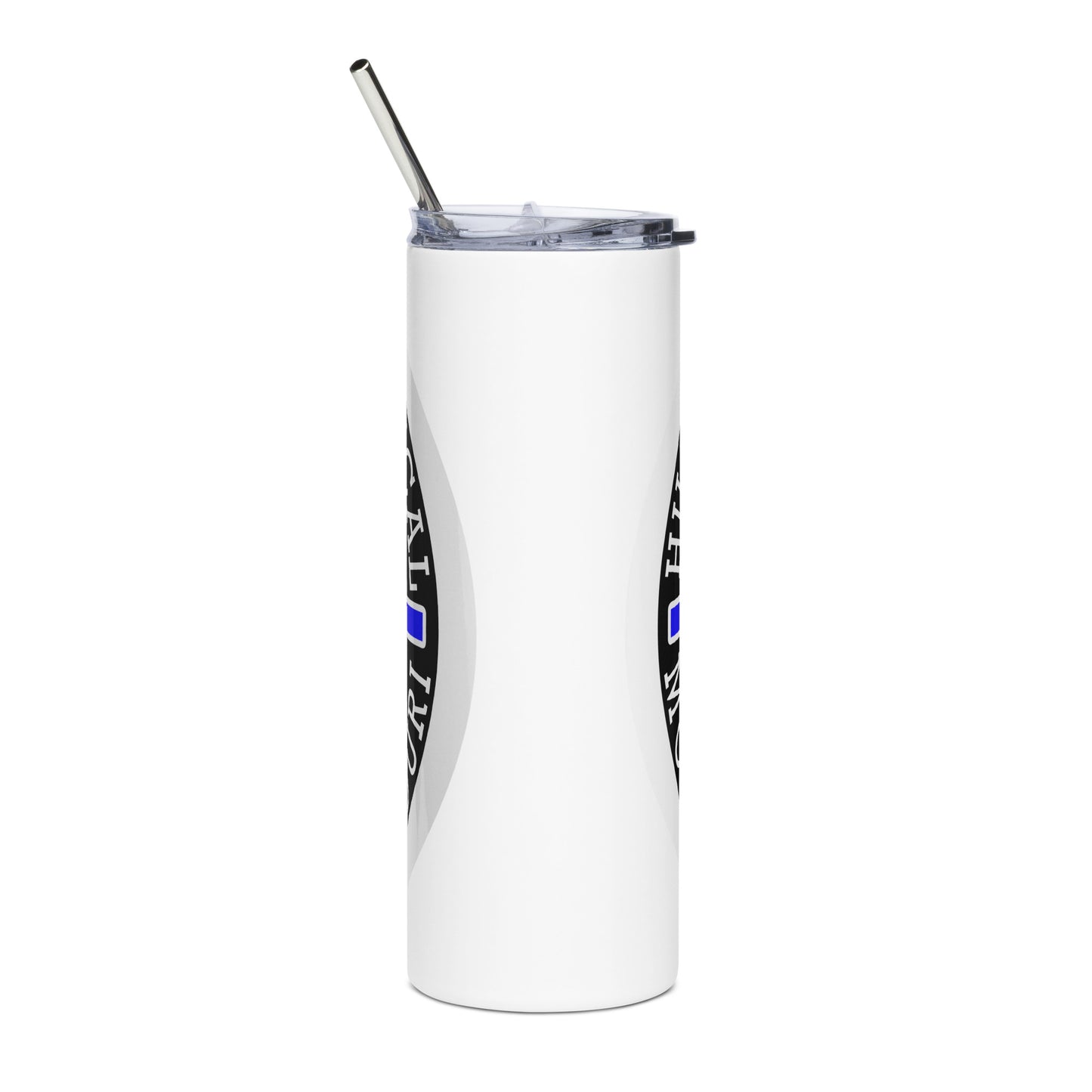 Blue Hillbilly Tactical Logo Stainless Steel Tumbler