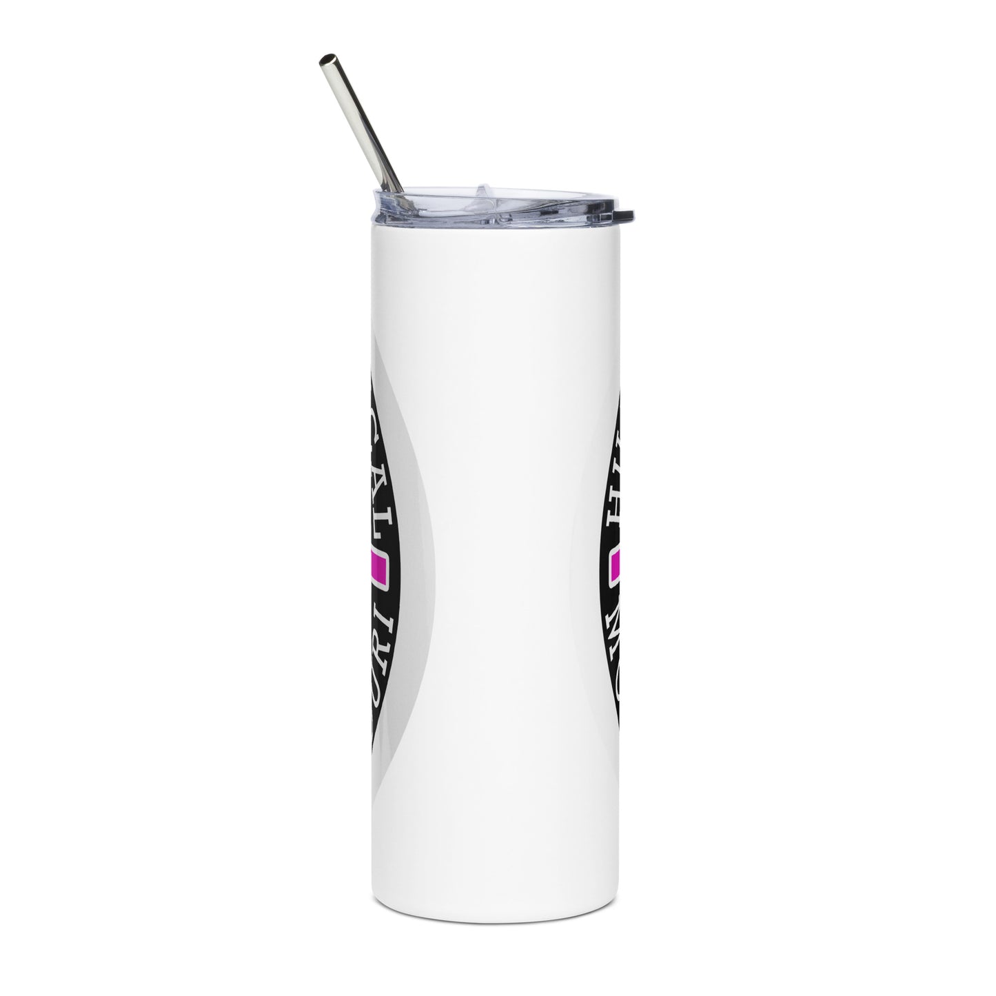 Pink Hillbilly Tactical Logo Stainless Steel Tumbler
