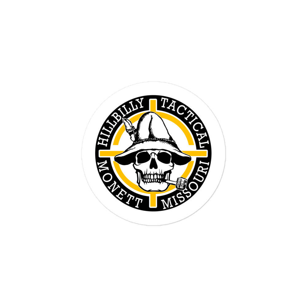 Yellow Hillbilly Tactical Logo Sticker