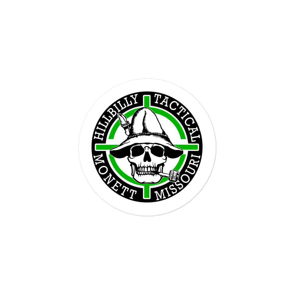 Green Hillbilly Tactical Logo Sticker