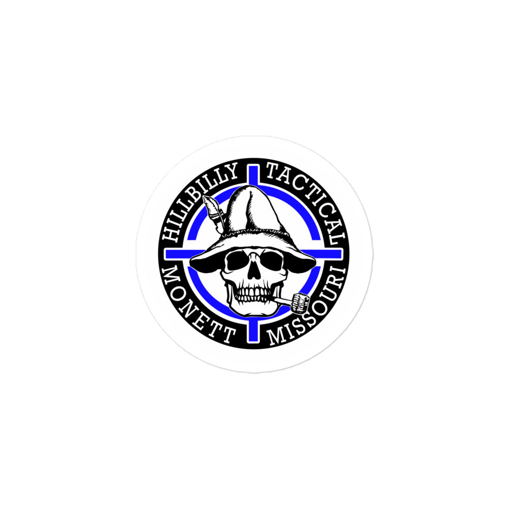 Blue Hillbilly Tactical Logo Sticker