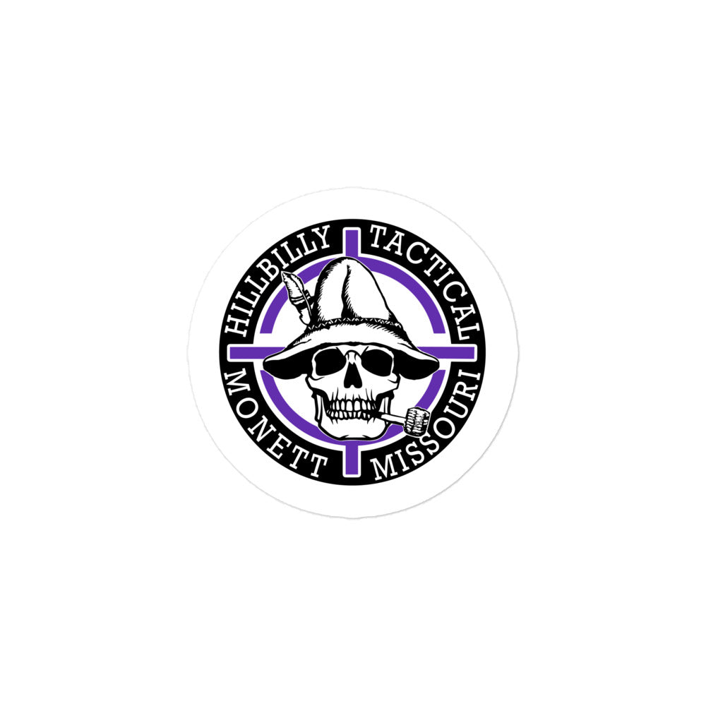 Purple Hillbilly Tactical Logo Sticker