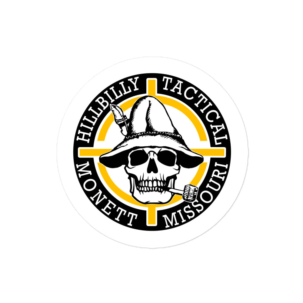 Yellow Hillbilly Tactical Logo Sticker