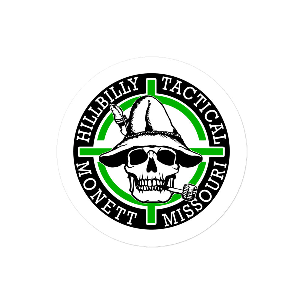 Green Hillbilly Tactical Logo Sticker