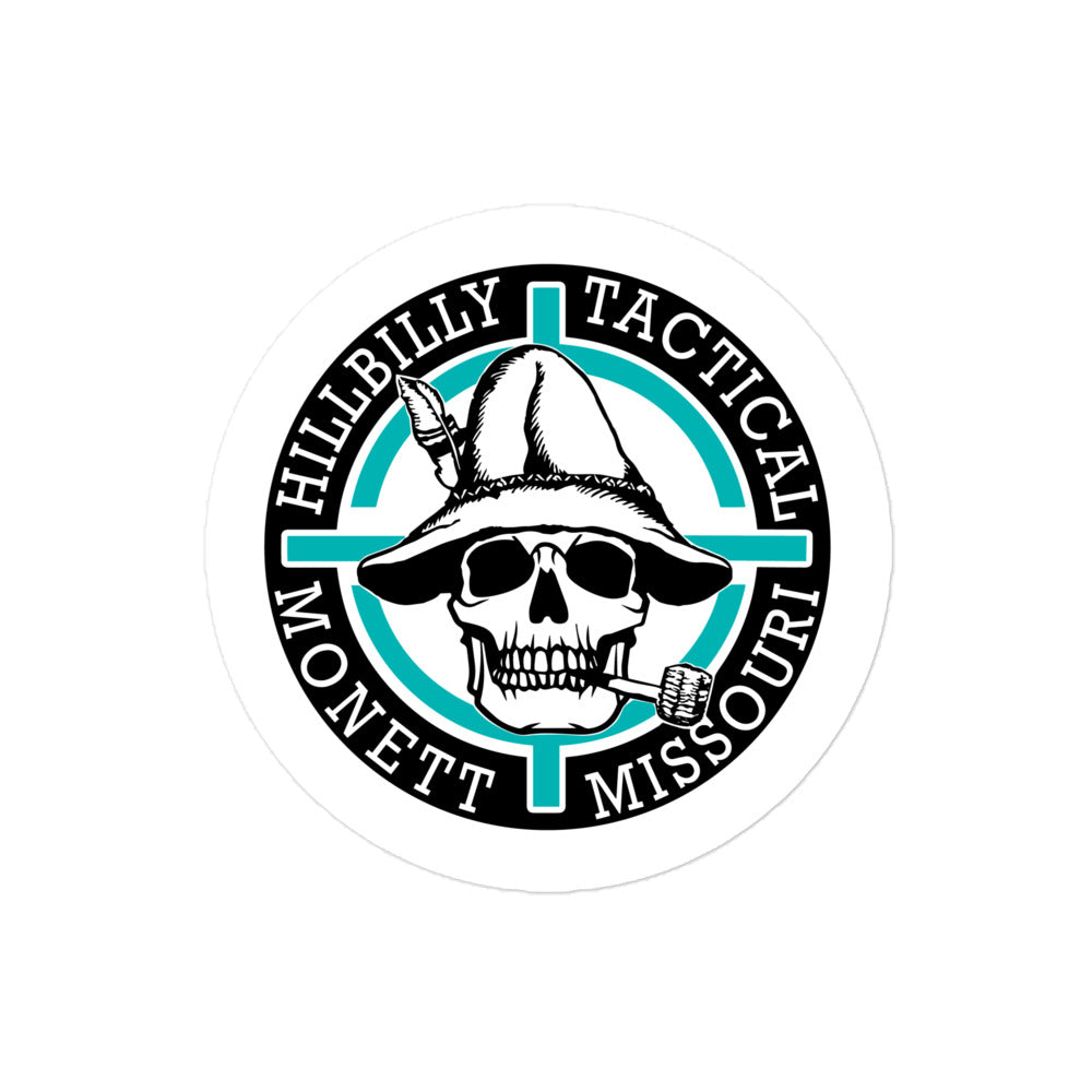 Turquoise Hillbilly Tactical Logo Sticker