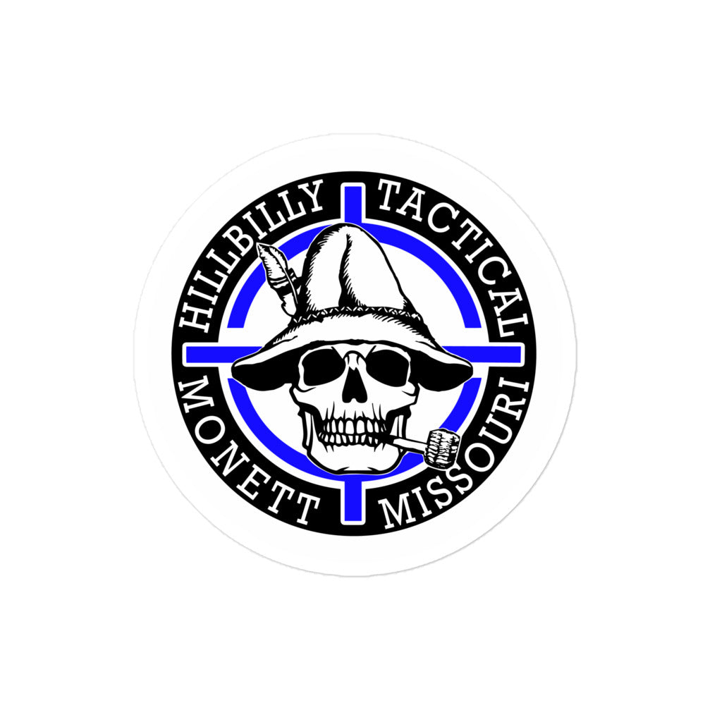 Blue Hillbilly Tactical Logo Sticker