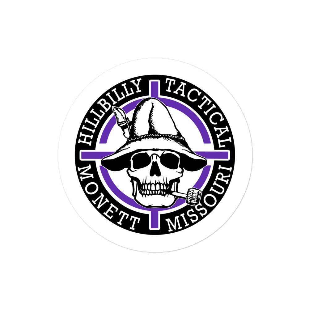 Purple Hillbilly Tactical Logo Sticker