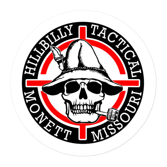 Red Hillbilly Tactical Logo Sticker
