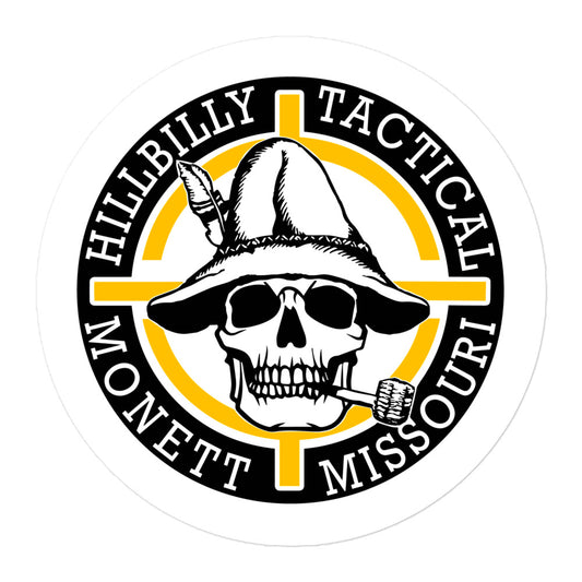 Yellow Hillbilly Tactical Logo Sticker