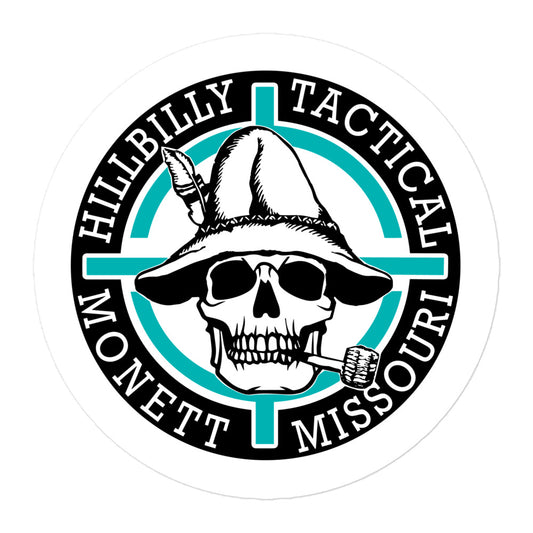Turquoise Hillbilly Tactical Logo Sticker