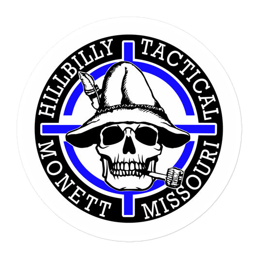 Blue Hillbilly Tactical Logo Sticker