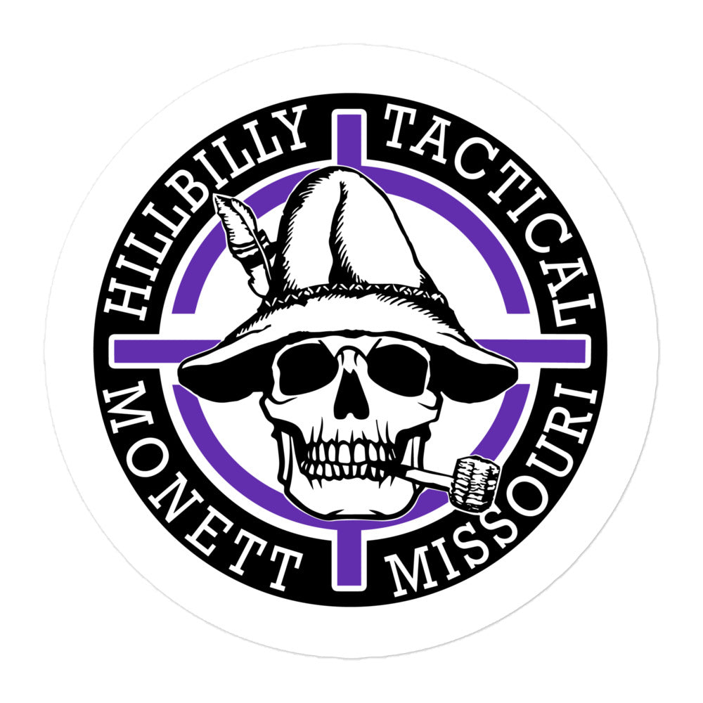 Purple Hillbilly Tactical Logo Sticker