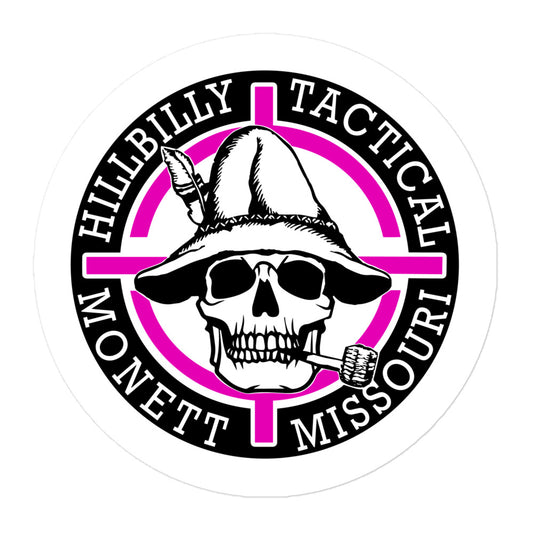 Pink Hillbilly Tactical Logo Sticker