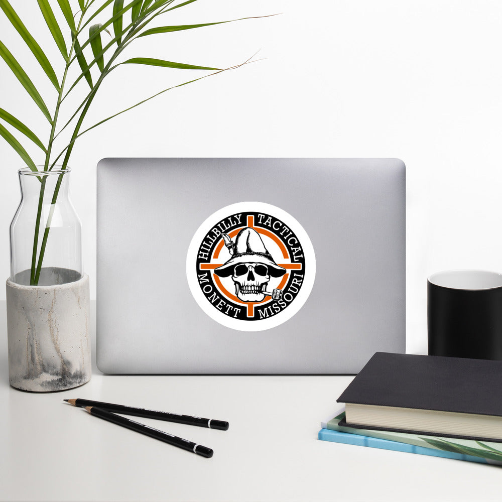 Orange Hillbilly Tactical Logo Sticker