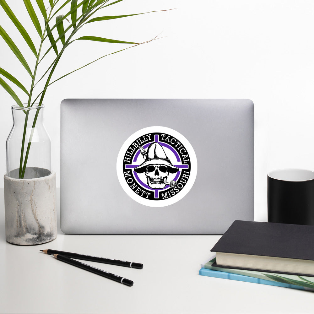 Purple Hillbilly Tactical Logo Sticker