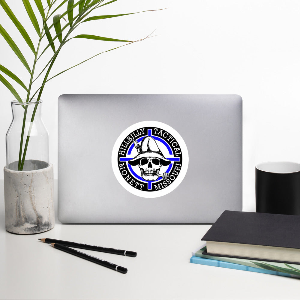 Blue Hillbilly Tactical Logo Sticker