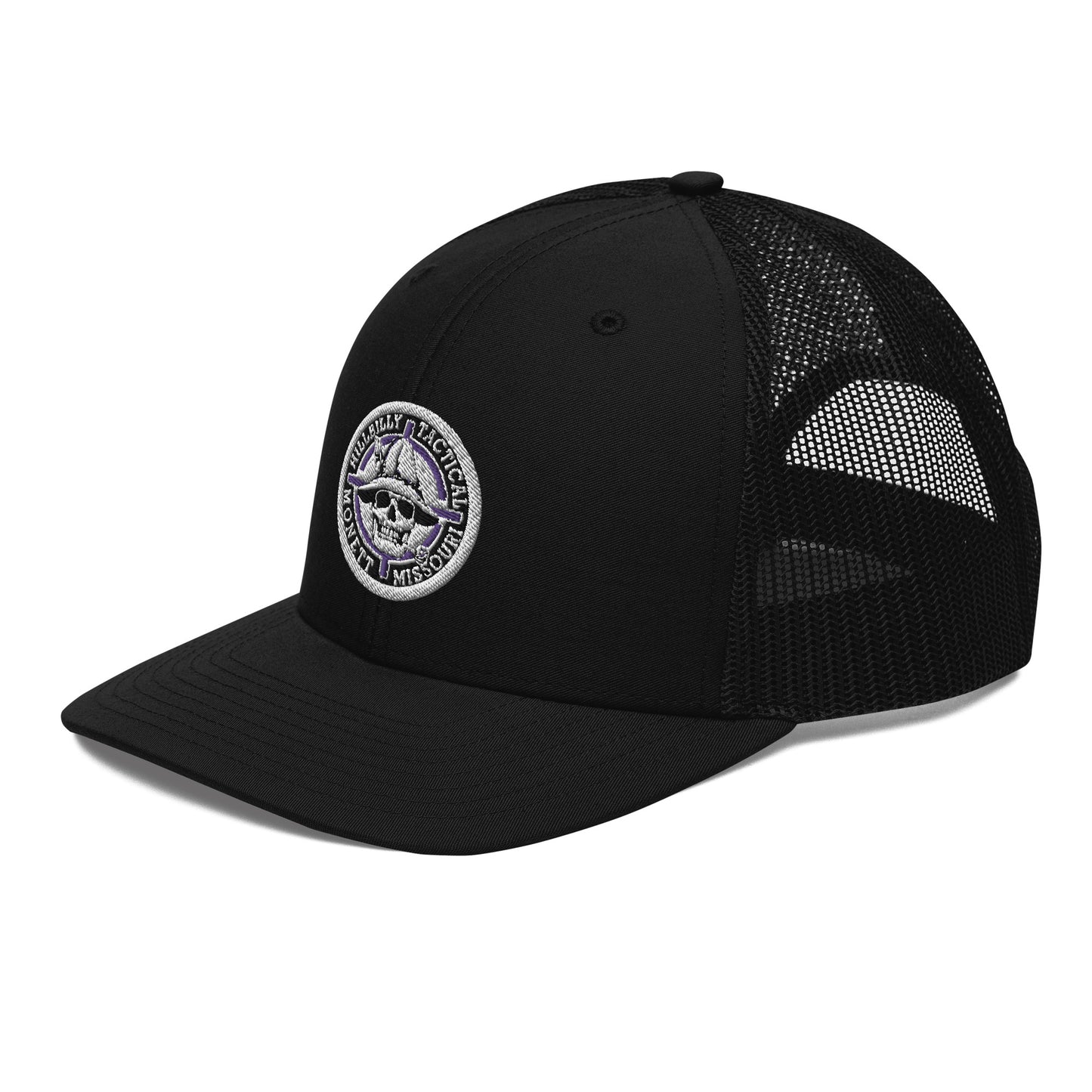 Purple Hillbilly Tactical Logo Trucker Cap