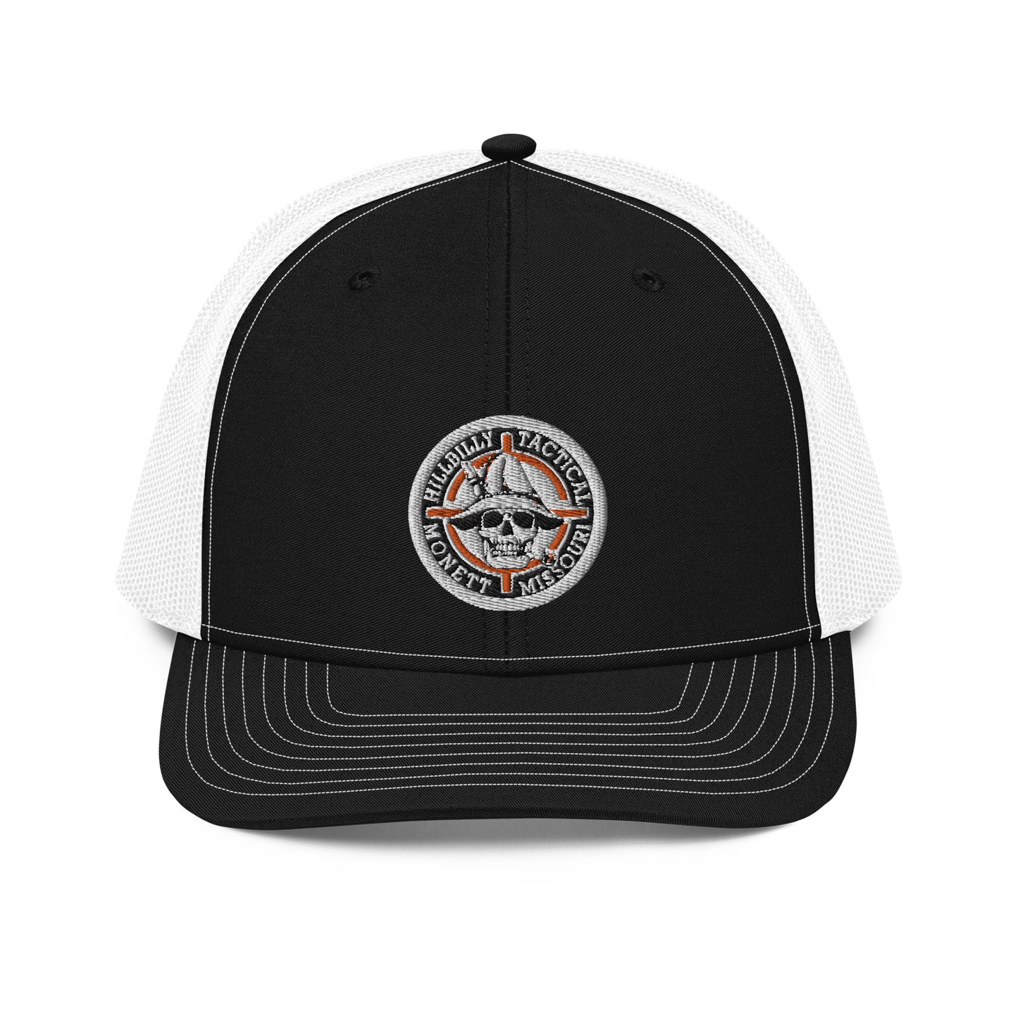 Orange Hillbilly Tactical Logo Trucker Cap