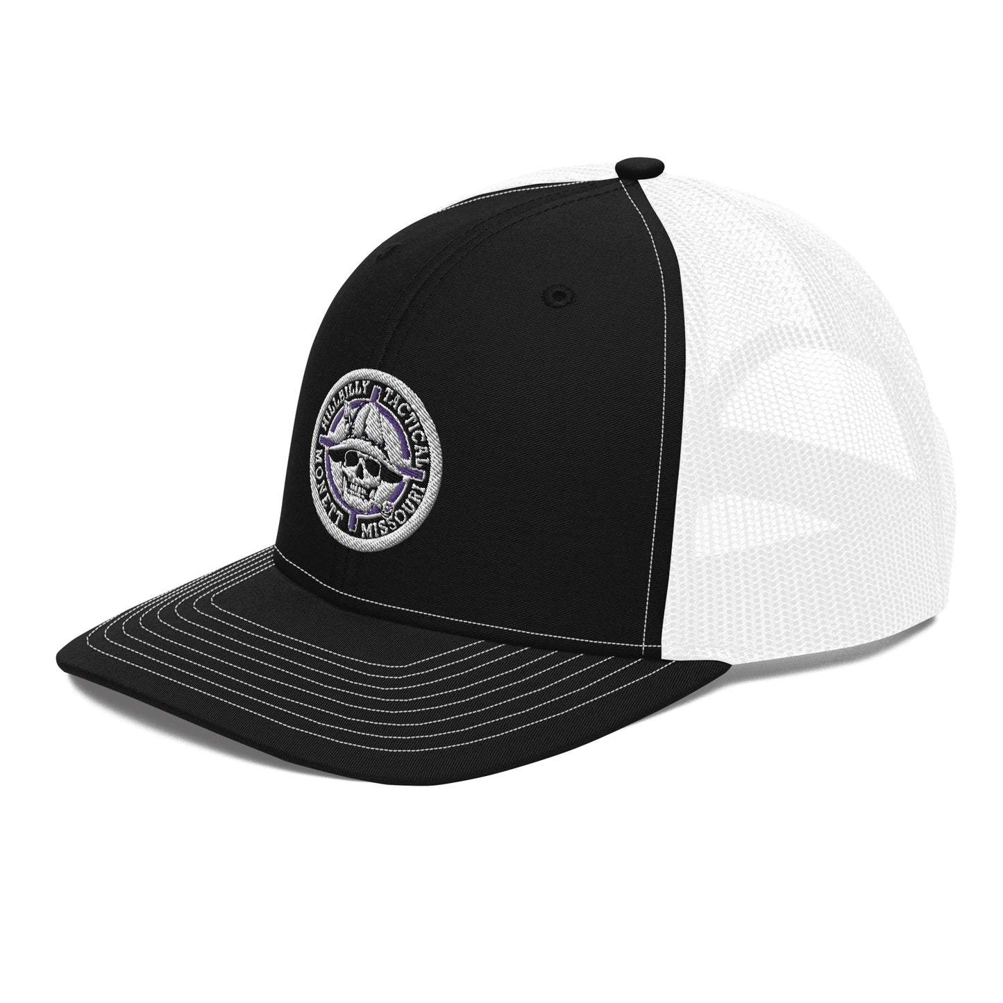 Purple Hillbilly Tactical Logo Trucker Cap