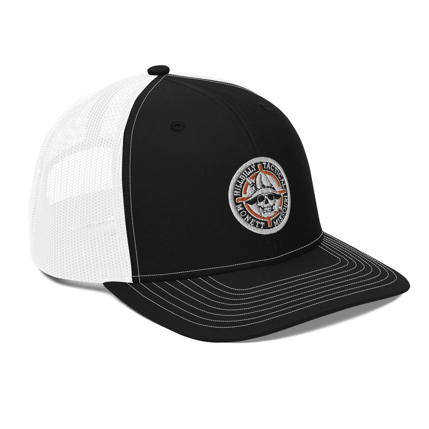 Orange Hillbilly Tactical Logo Trucker Cap