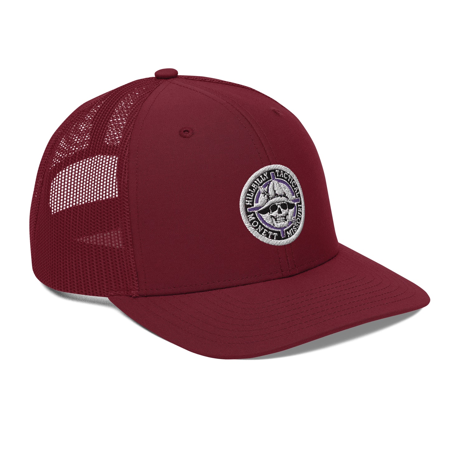 Purple Hillbilly Tactical Logo Trucker Cap