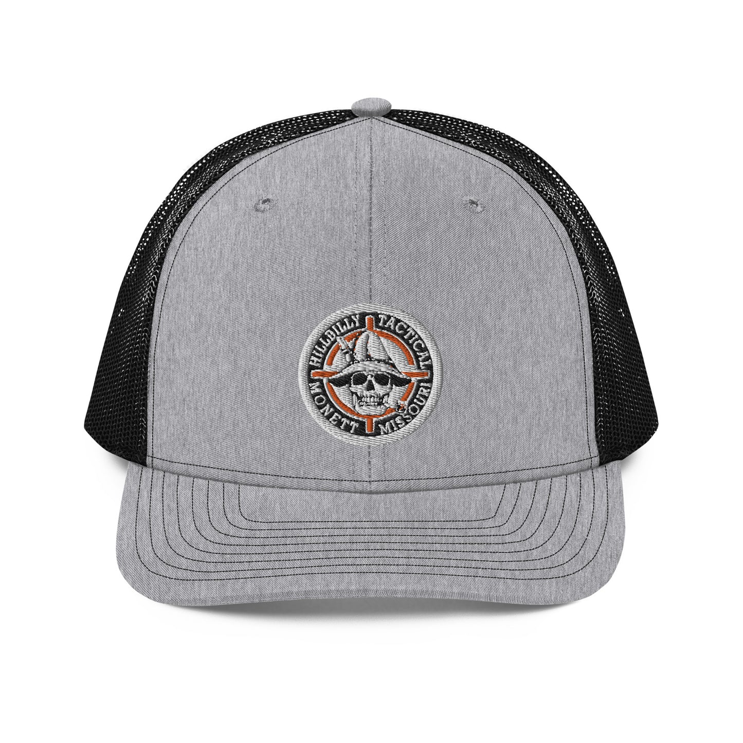 Orange Hillbilly Tactical Logo Trucker Cap