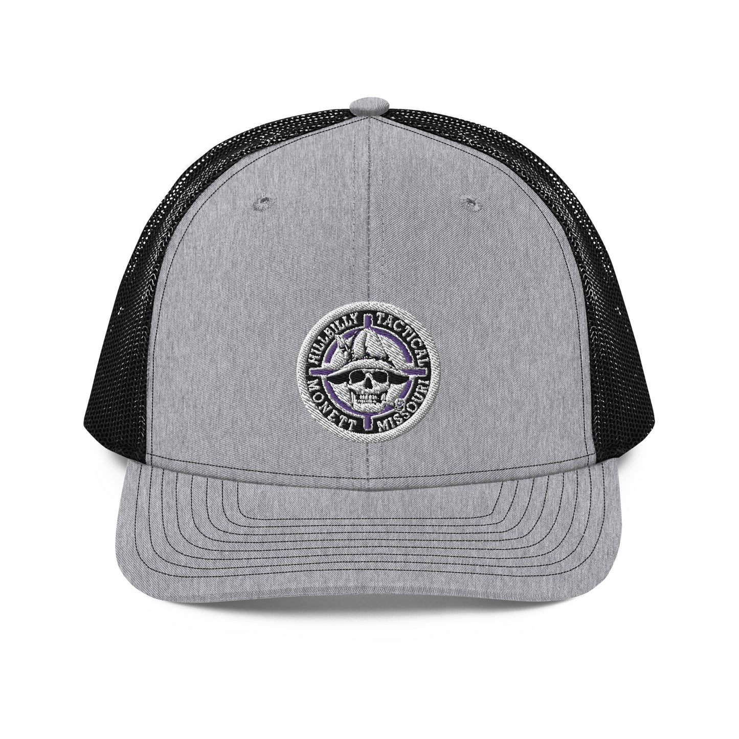 Purple Hillbilly Tactical Logo Trucker Cap