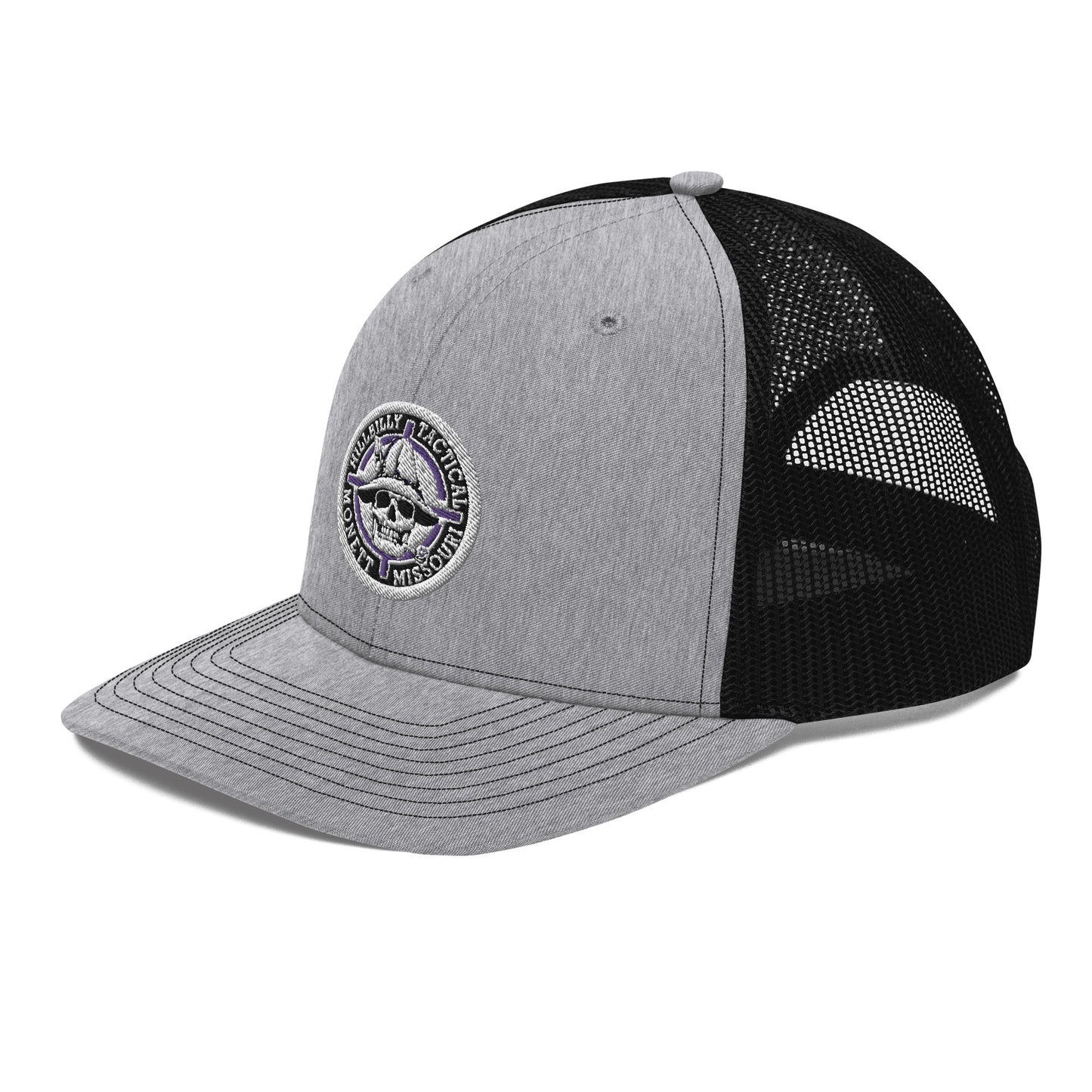 Purple Hillbilly Tactical Logo Trucker Cap