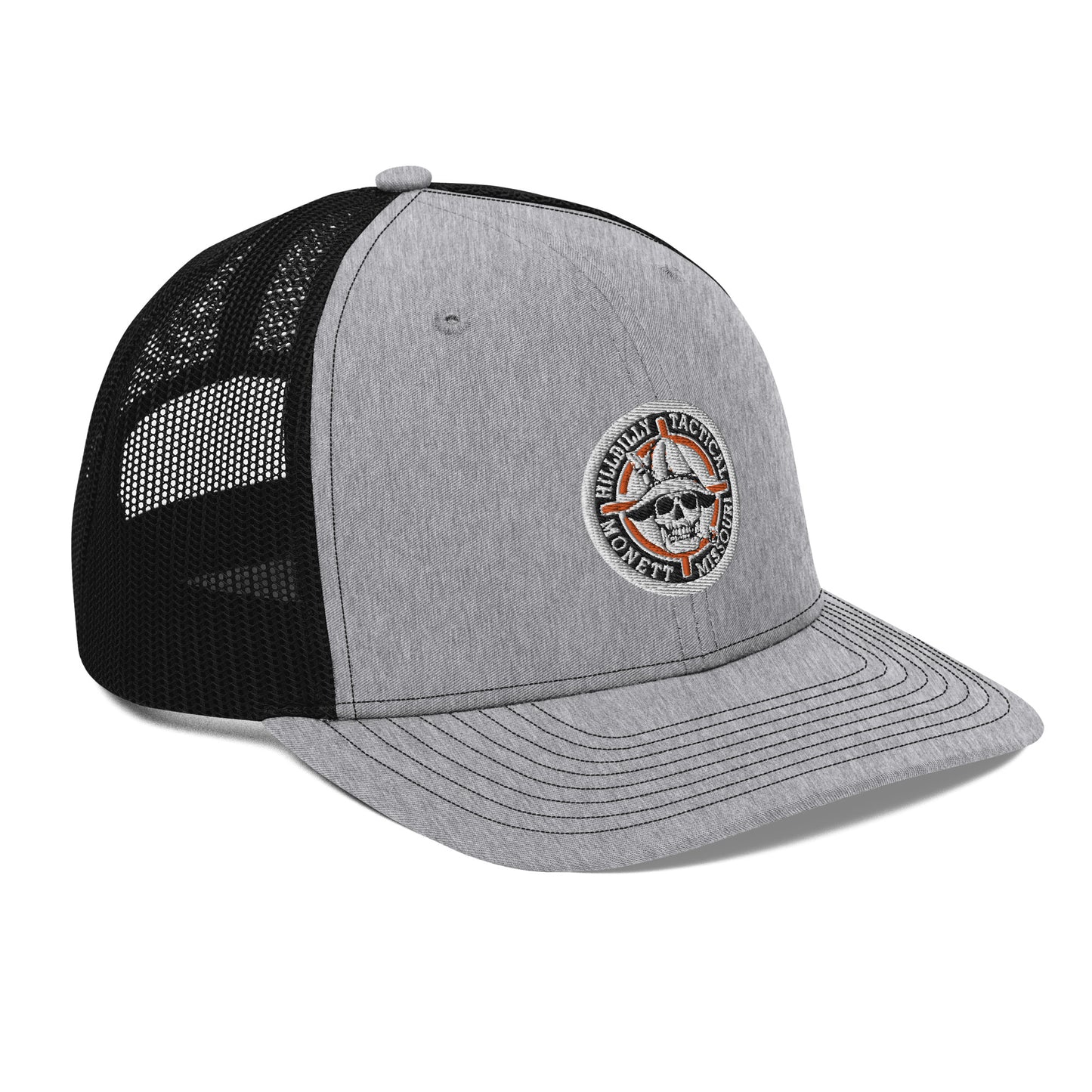 Orange Hillbilly Tactical Logo Trucker Cap