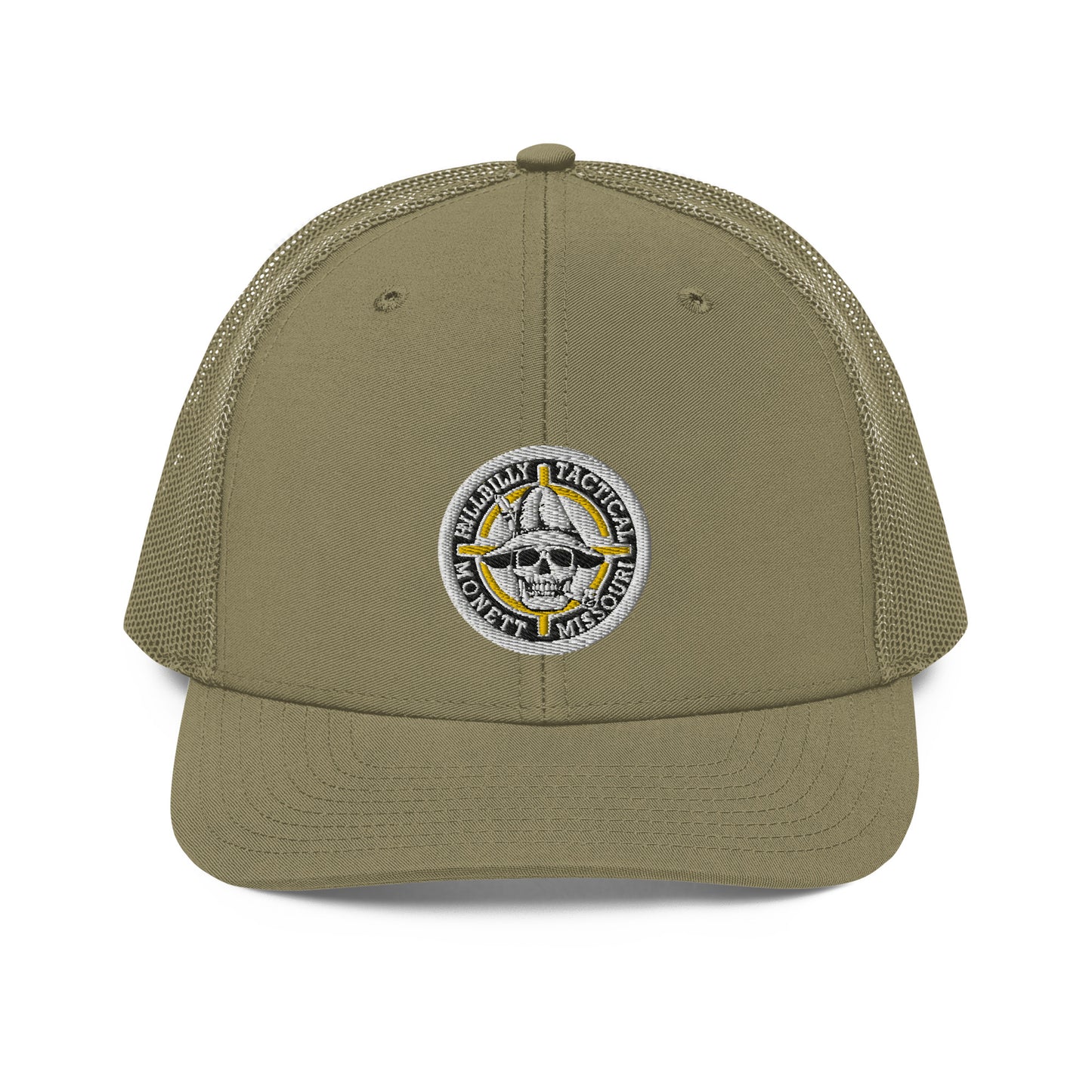 Yellow Hillbilly Tactical Logo Trucker Cap