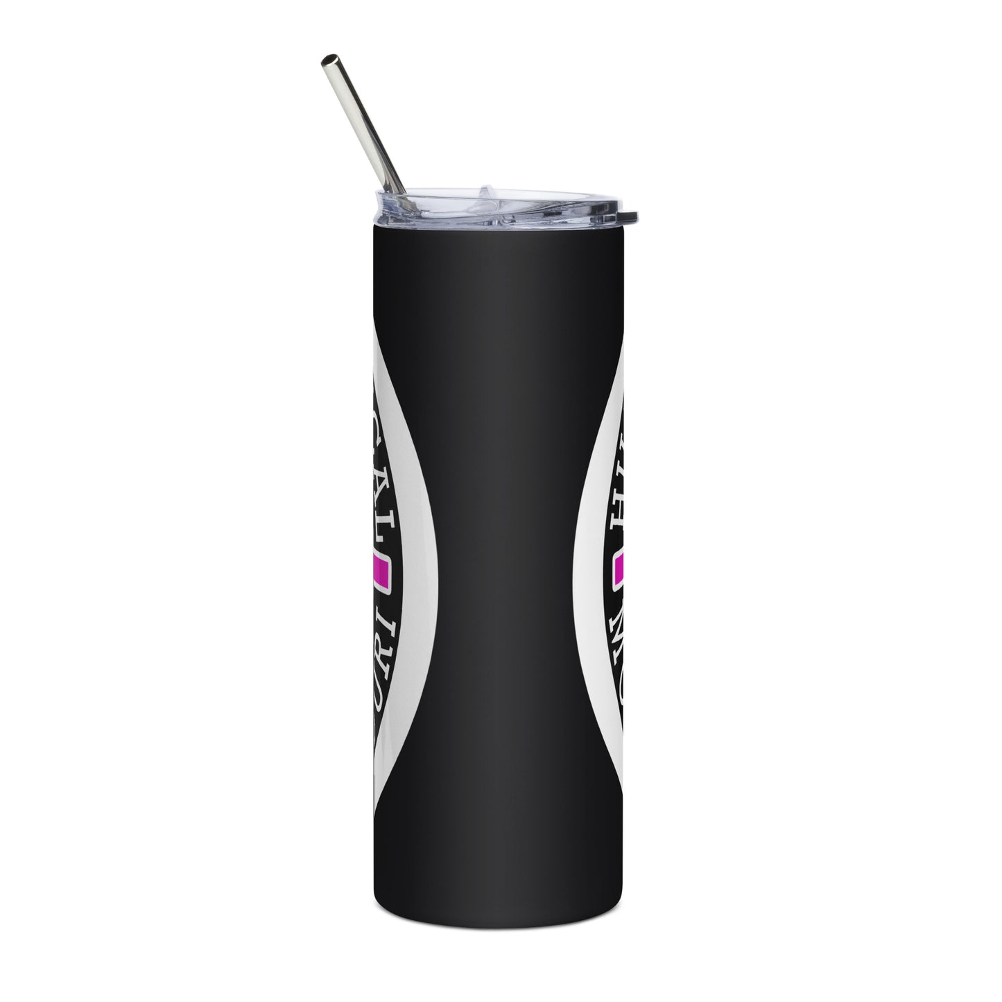 Pink Hillbilly Tactical Logo Stainless Steel Tumbler