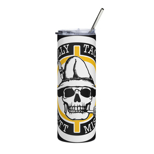 Yellow Hillbilly Tactical Logo Stainless Steel Tumbler