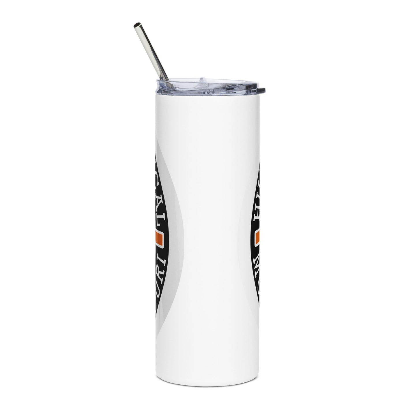 Orange Hillbilly Tactical Logo Stainless Steel Tumbler