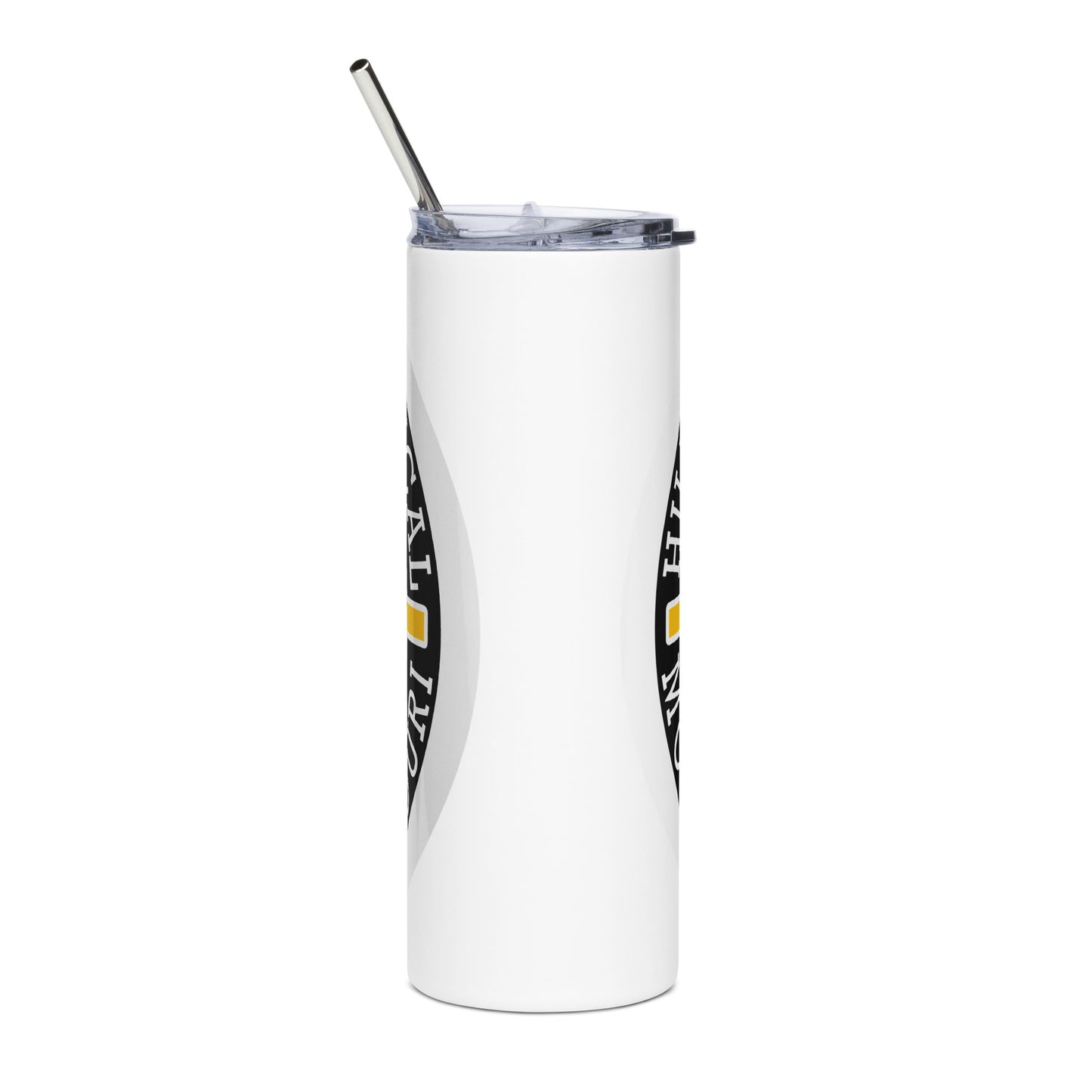 Yellow Hillbilly Tactical Logo Stainless Steel Tumbler