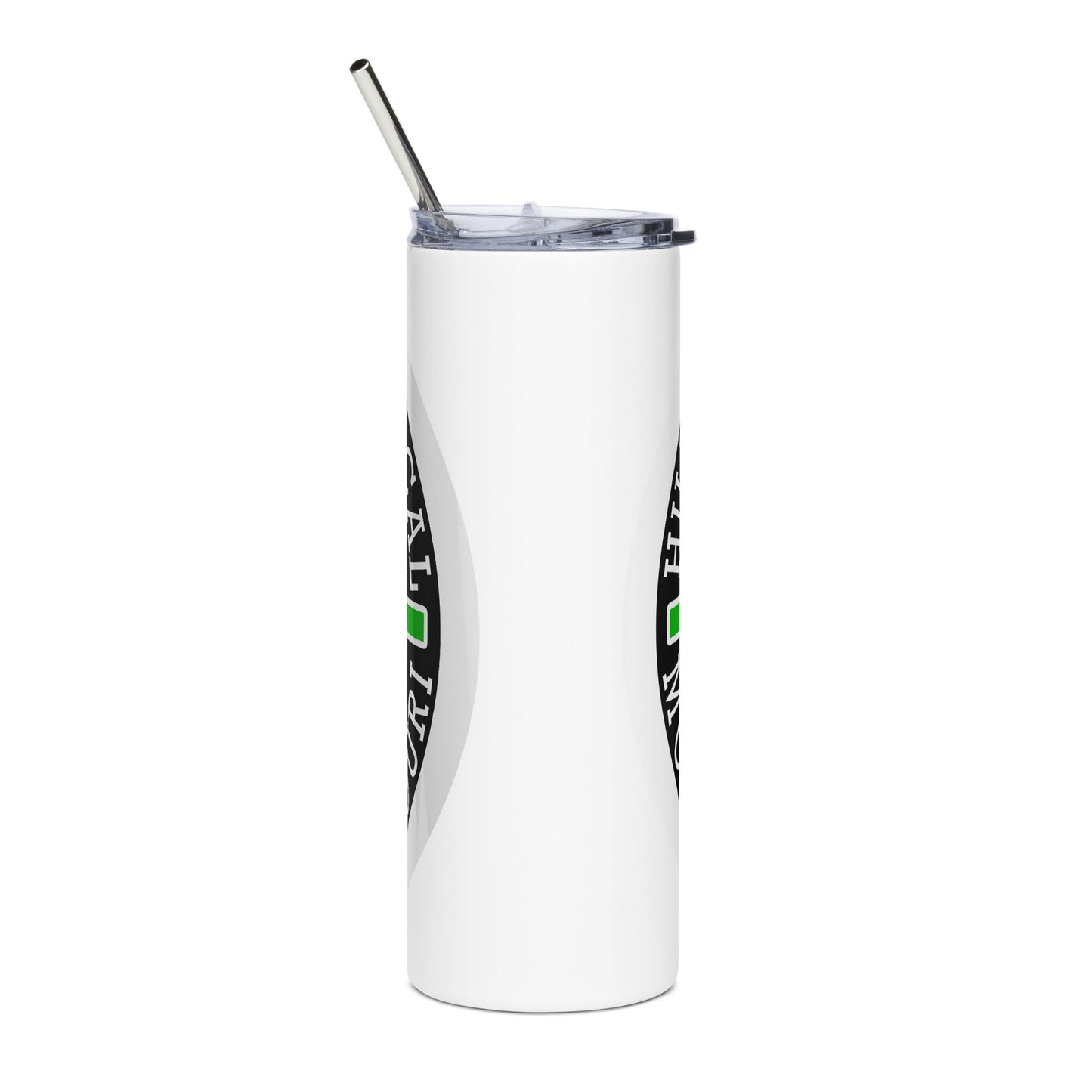 Green Hillbilly Tactical Logo Stainless Steel Tumbler