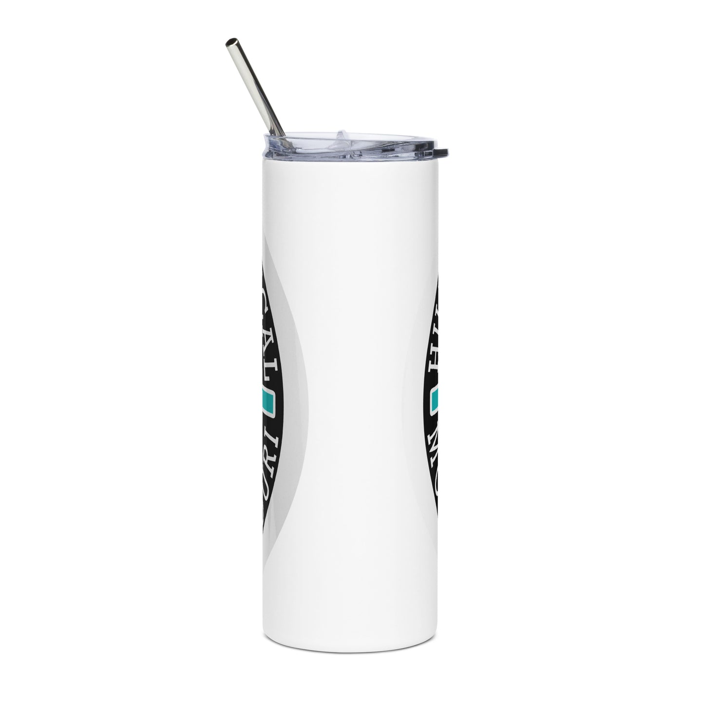 Turquoise Hillbilly Tactical Logo Stainless Steel Tumbler