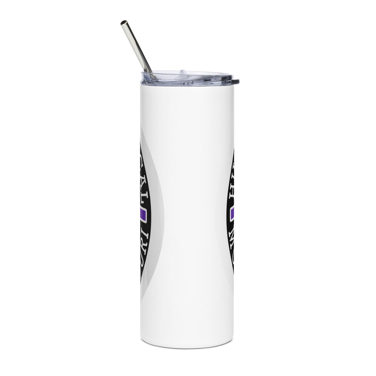 Purple Hillbilly Tactical Logo Stainless Steel Tumbler