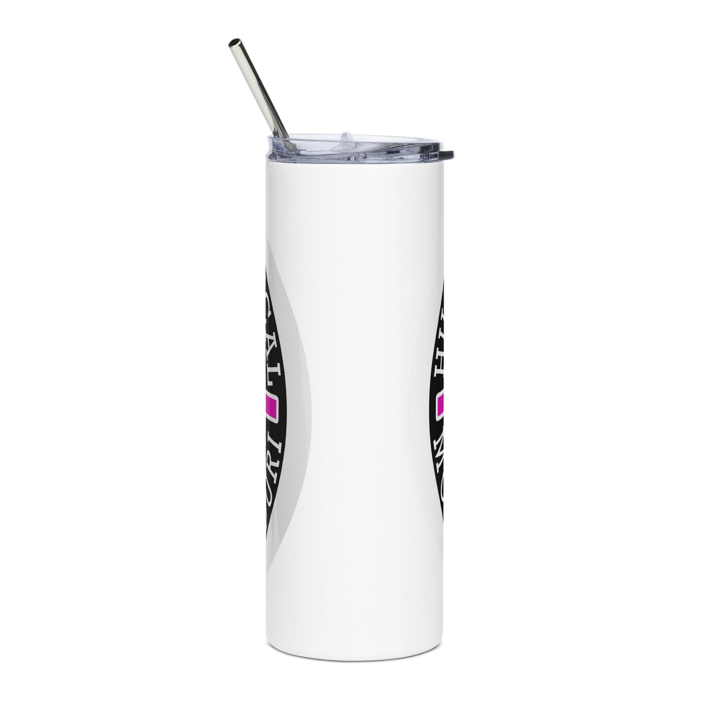 Pink Hillbilly Tactical Logo Stainless Steel Tumbler