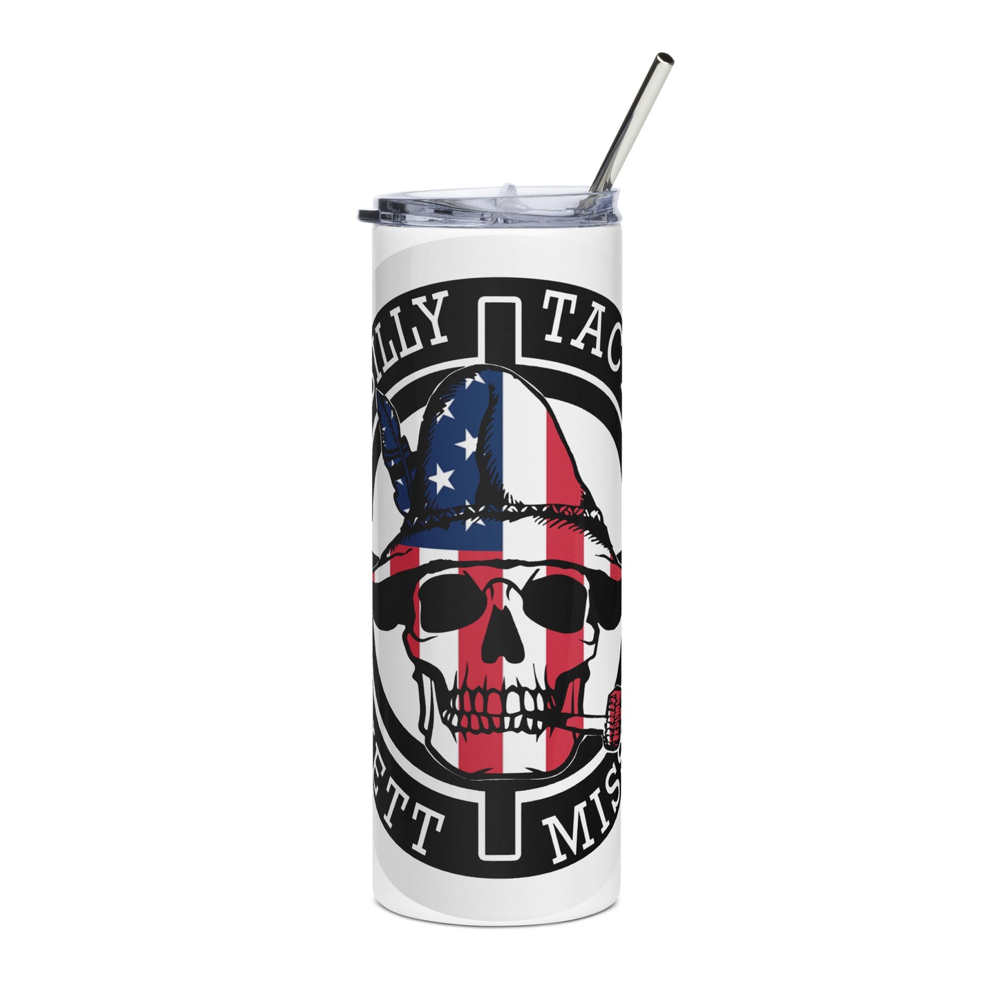 USA Hillbilly Tactical Logo Stainless Steel Tumbler