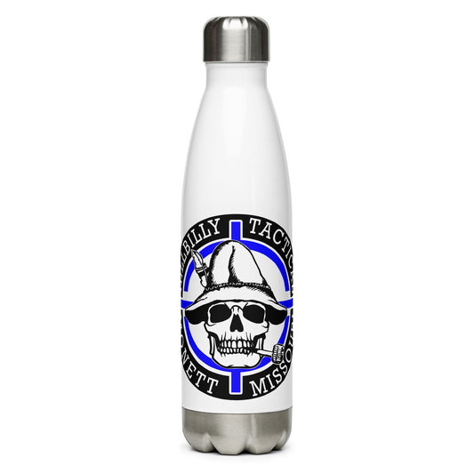 Blue Hillbilly Tactical Logo Stainless Steel Water Bottle