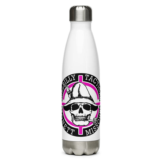 Pink Hillbilly Tactical Logo Stainless Steel Water Bottle