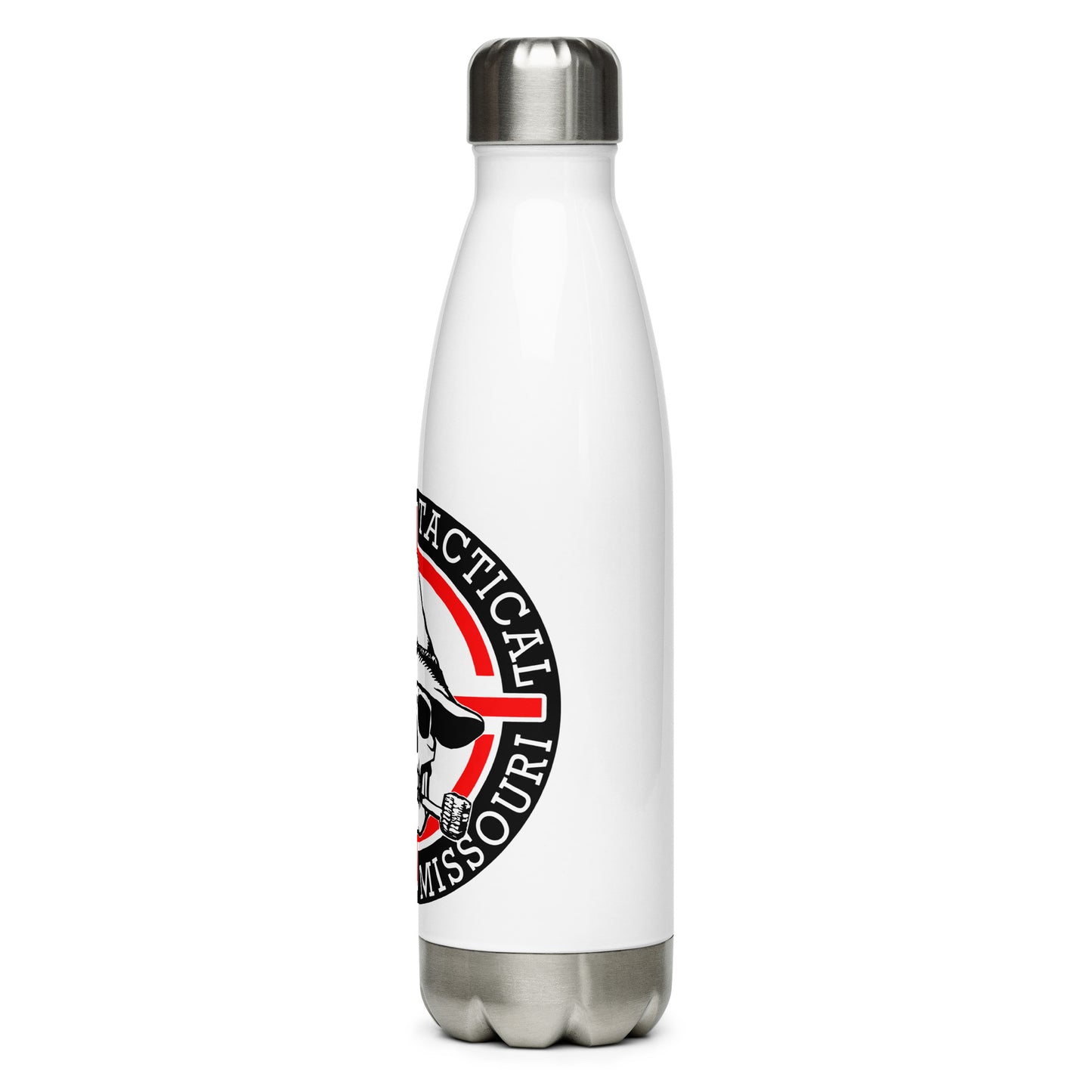 Red Hillbilly Tactical Logo Stainless Steel Water Bottle