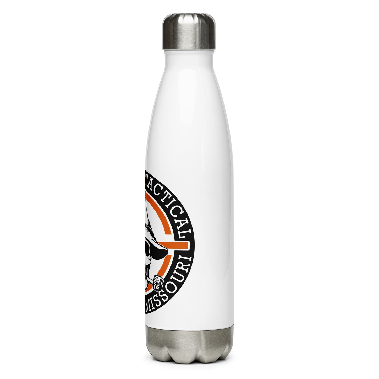 Orange Hillbilly Tactical Logo Stainless Steel Water Bottle