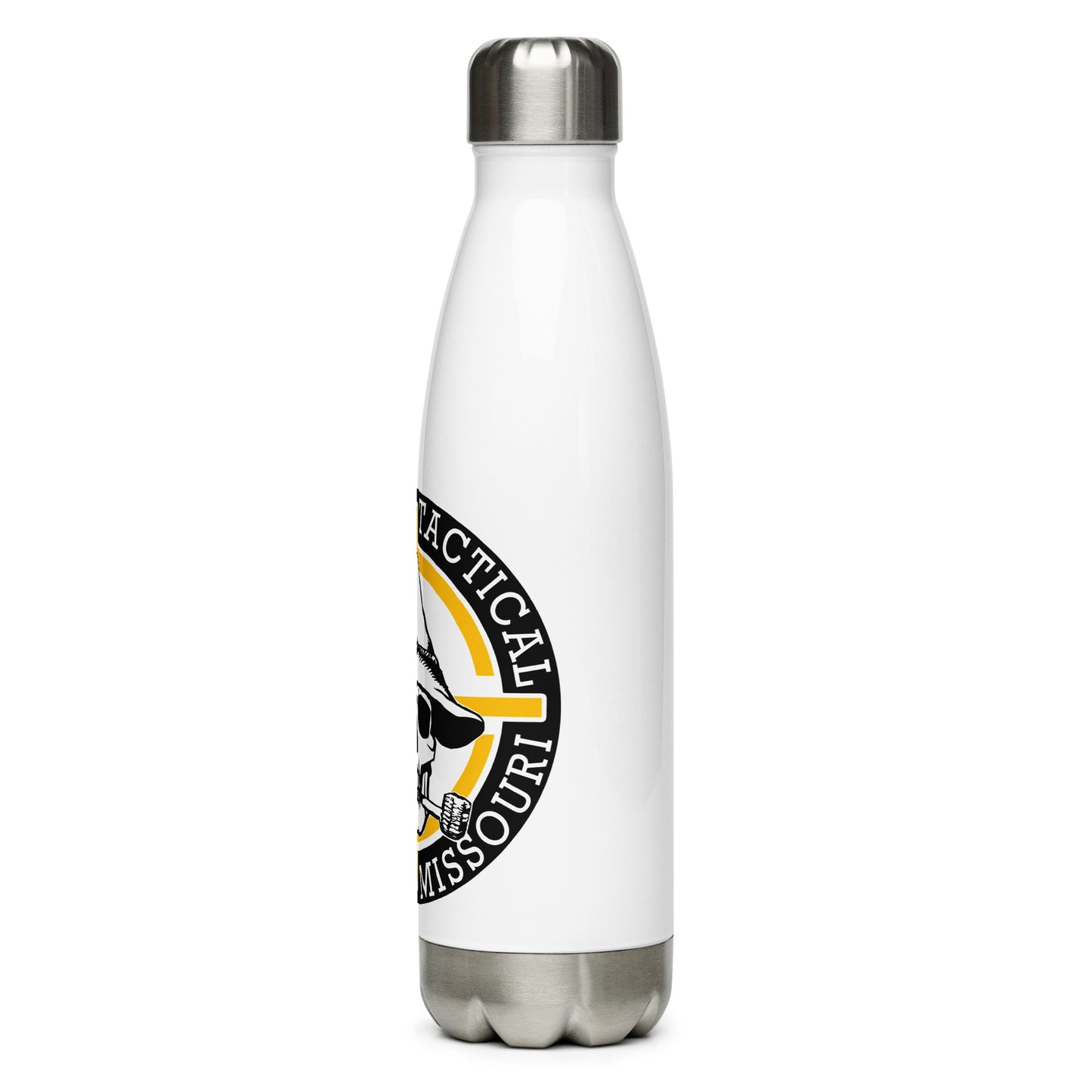 Yellow Hillbilly Tactical Logo Stainless Steel Water Bottle