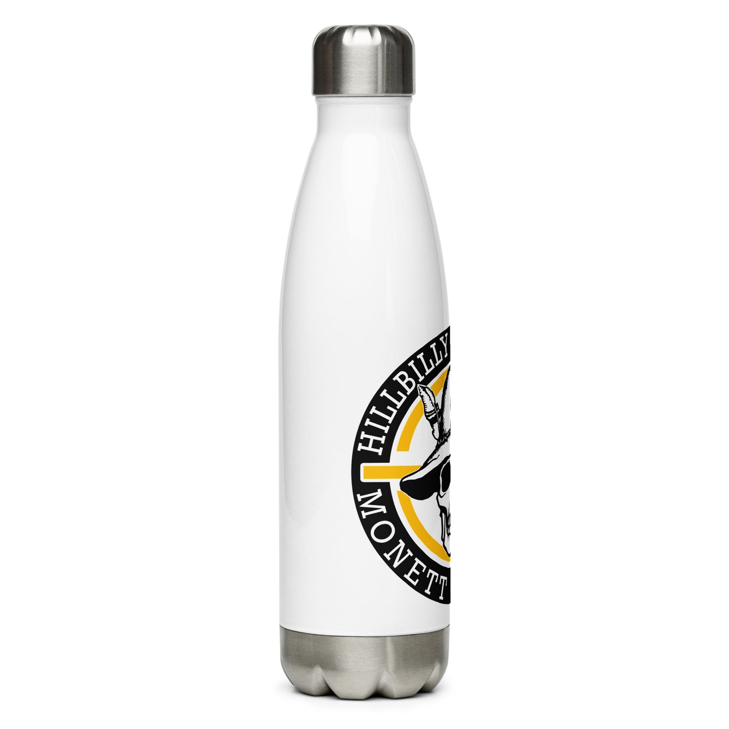 Yellow Hillbilly Tactical Logo Stainless Steel Water Bottle