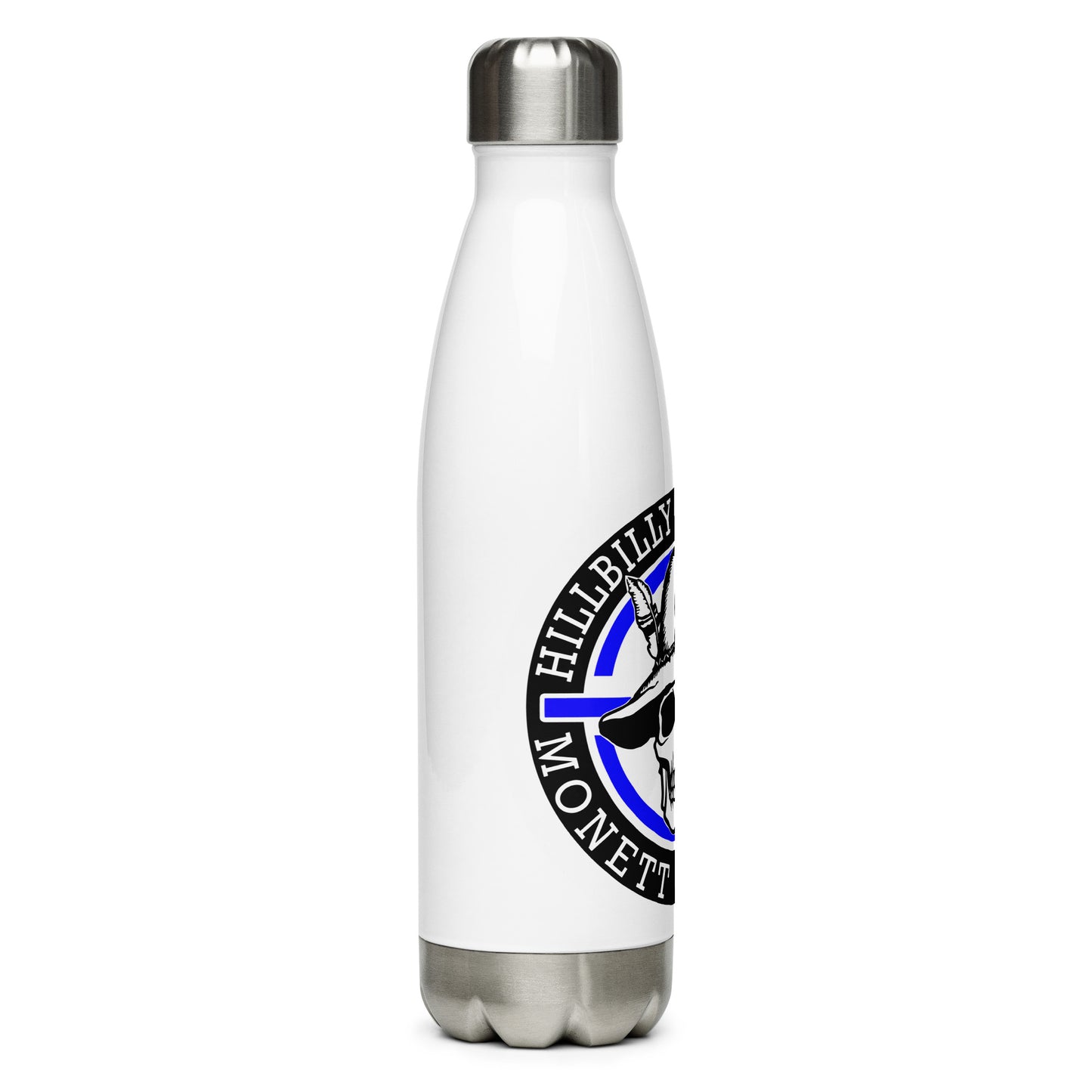 Blue Hillbilly Tactical Logo Stainless Steel Water Bottle