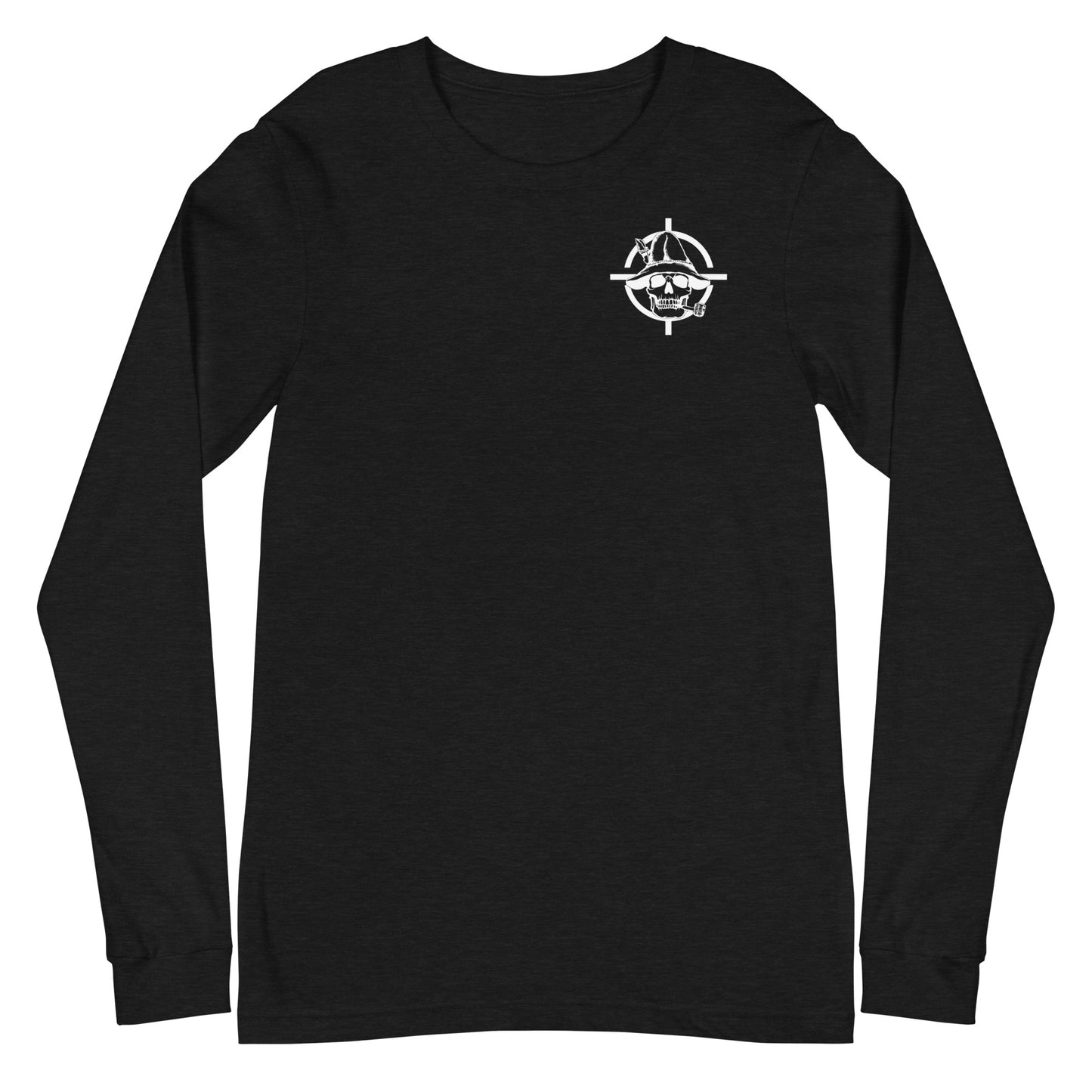 Black & White Hillbilly Tactical Logo Unisex Long Sleeve Tee