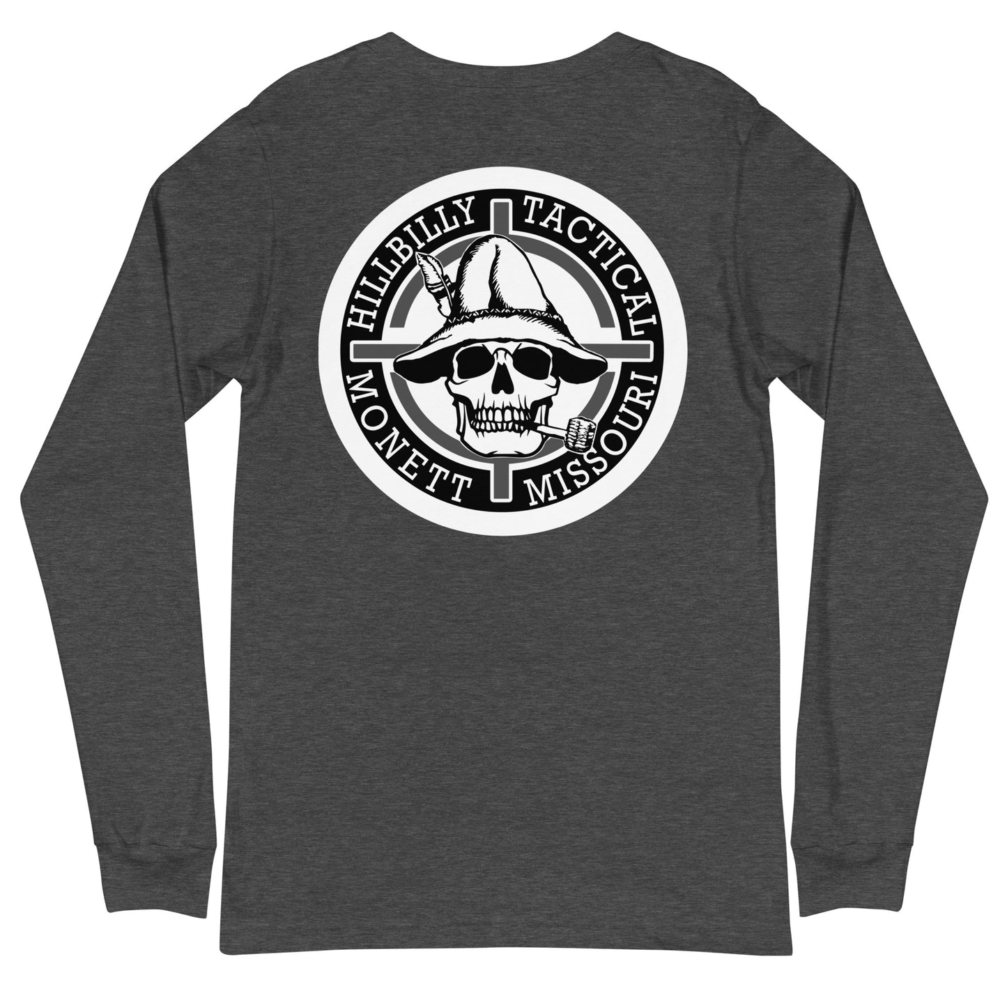 Black & White Hillbilly Tactical Logo Unisex Long Sleeve Tee