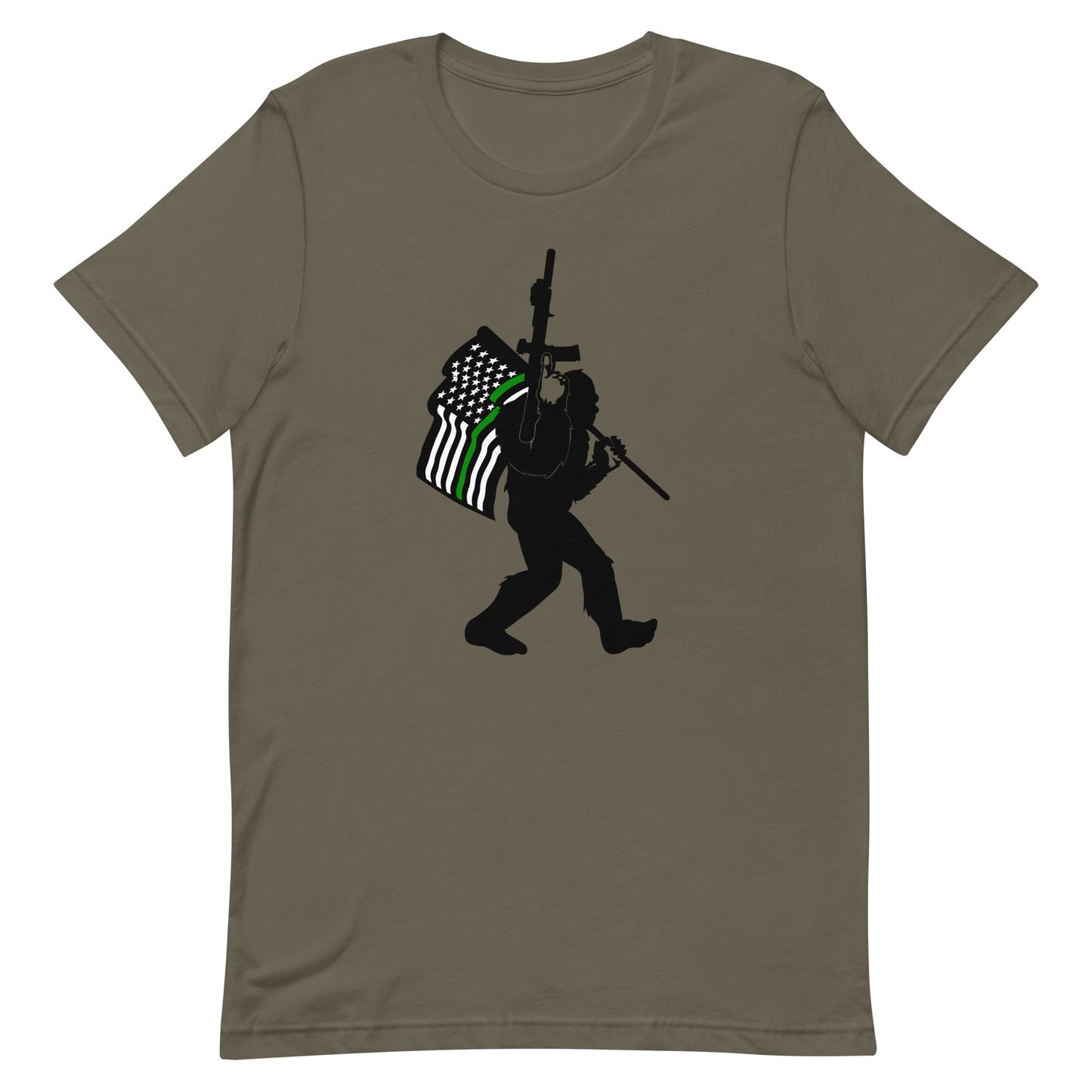 Thin Green Line Tactical Bigfoot - Military Unisex t-shirt